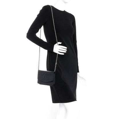 Chanel Caviar Timeless CC Wallet On Chain WOC Black 2 of 10