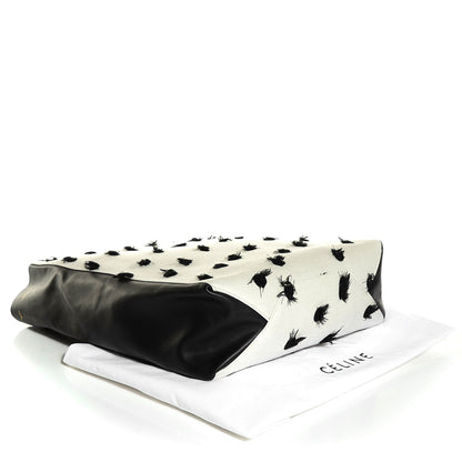 Celine Wool Lambskin Vertical Cabas Black 4 of 8