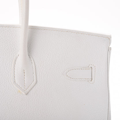 Hermes Taurillon Clemence Birkin 35 White 35 of 44