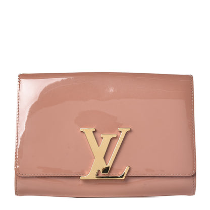 Louis Vuitton Vernis New Sobe Clutch Rose Velours 1 of 8