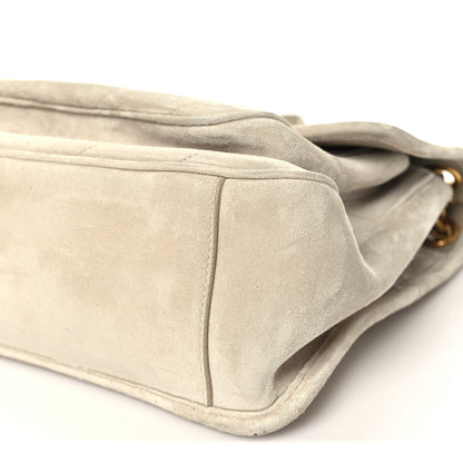 Saint Laurent Suede Monogram Medium Niki Chain Satchel Light Beige 10 of 10