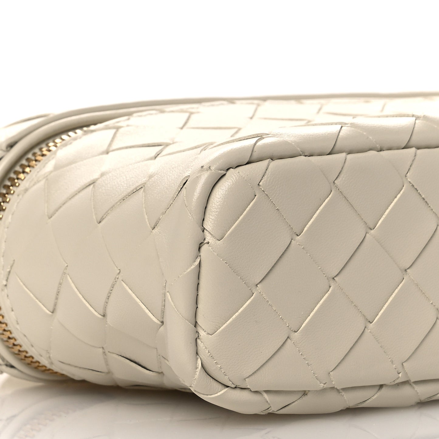 Calfskin Intrecciato Bang Bang Vanity Case Sea Salt