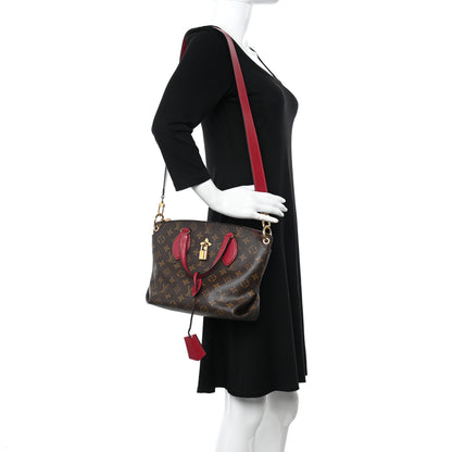 Louis Vuitton Monogram Flower Zipped Tote PM Lie de Vin 2 of 10