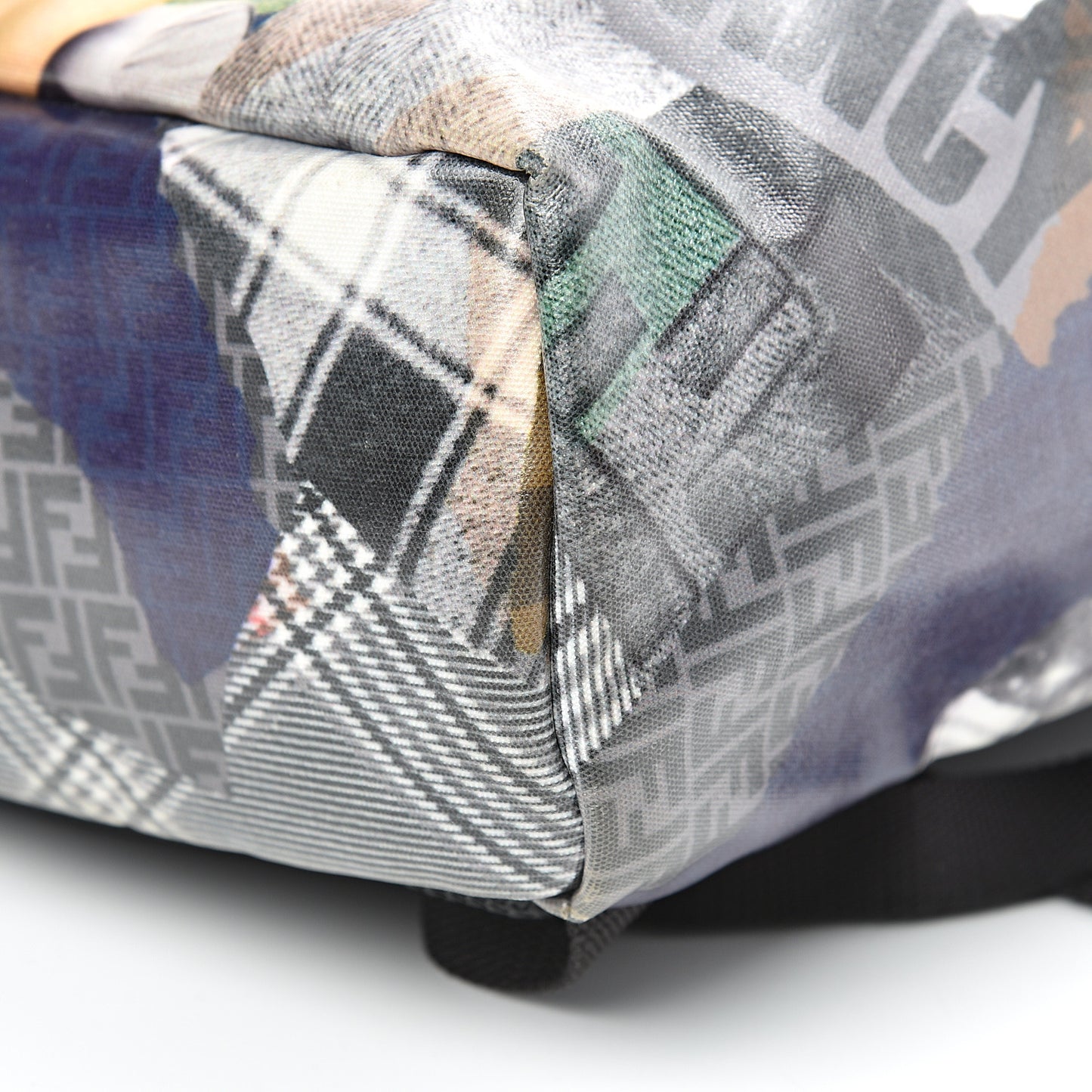 Canvas Remix Cross Strap Backpack Multicolor Black
