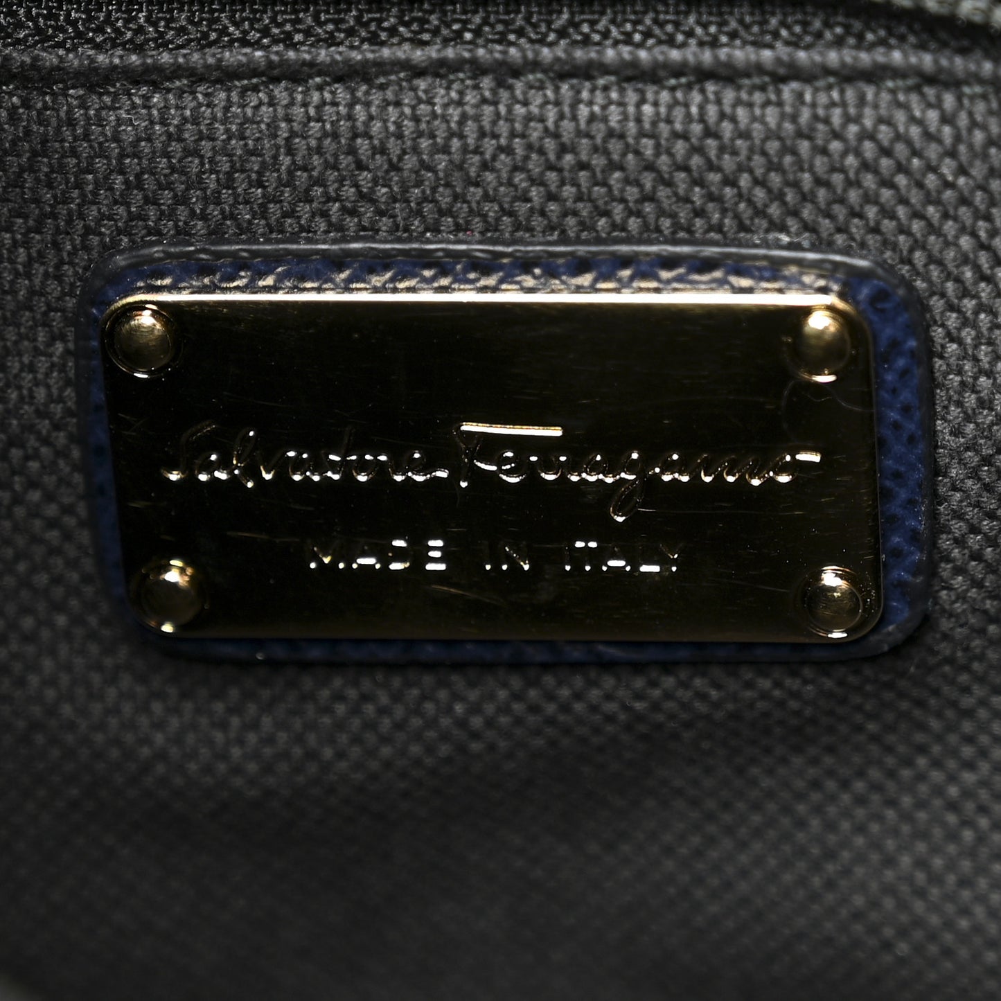 Calfskin Briana Tote Navy