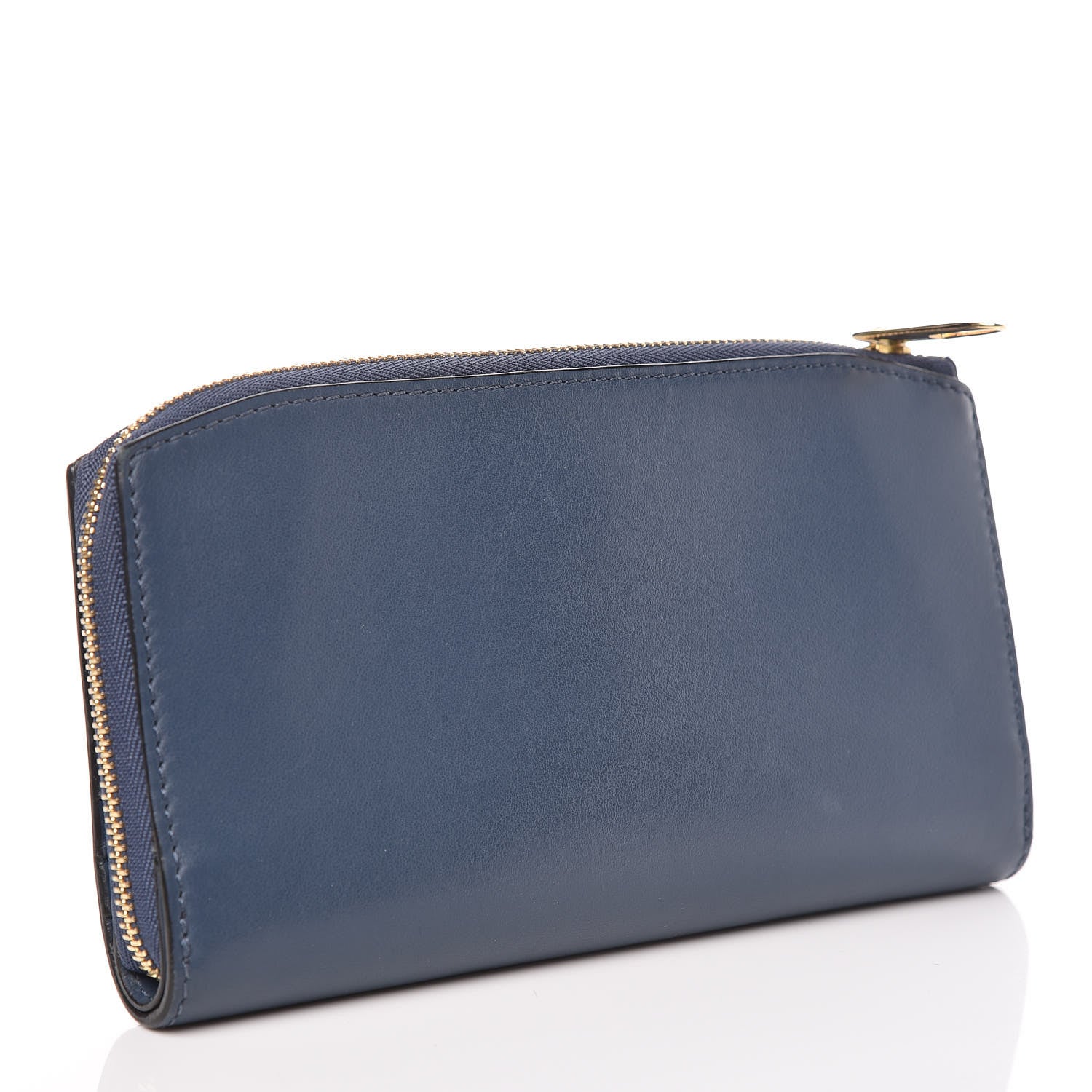 Burberry Calfskin Alvington Continental Wallet Blue 3 of 9