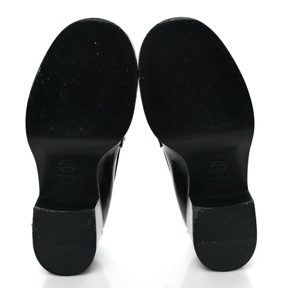 Chanel Patent CC Heart Loafers 36 Black 5 of 9