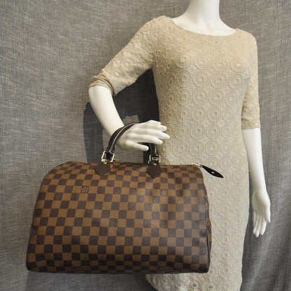 Louis Vuitton Damier Ebene Speedy 35 2 of 8
