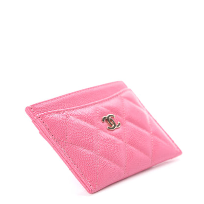 Chanel Caviar Quilted Card Holder Pink 3 of 6