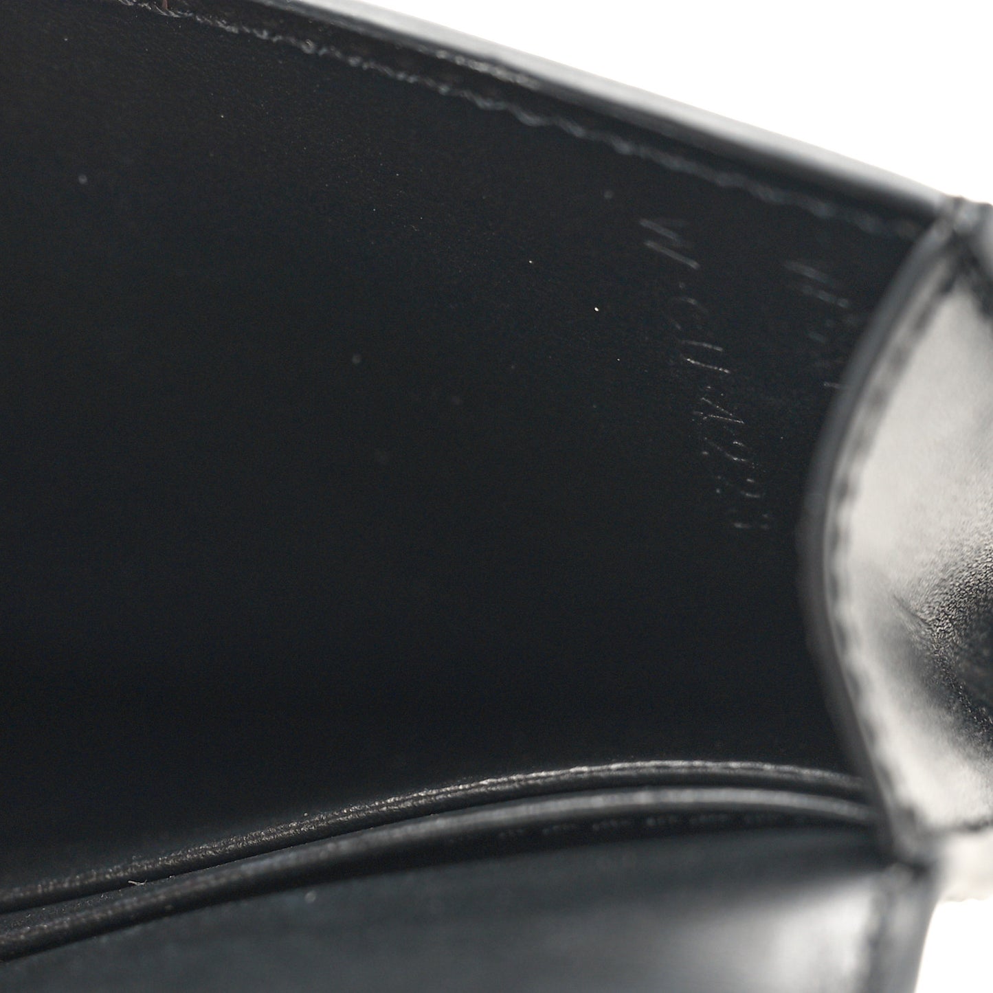 Shiny Smooth Calfskin Triomphe Card Holder Black