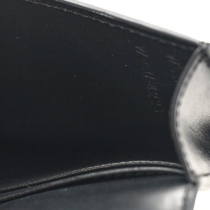 Celine Shiny Smooth Calfskin Triomphe Card Holder Black 5 of 9