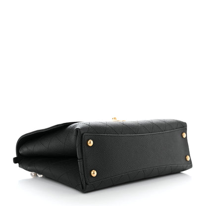 Chanel Grained Calfskin Stitched Flap Black 4 of 11