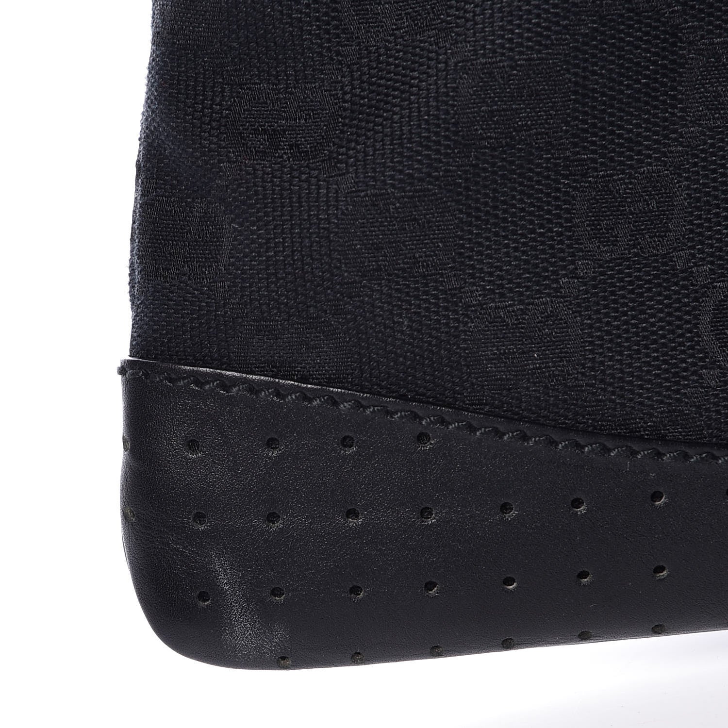 Gucci Monogram Small Perforated Messenger Black 8 of 11