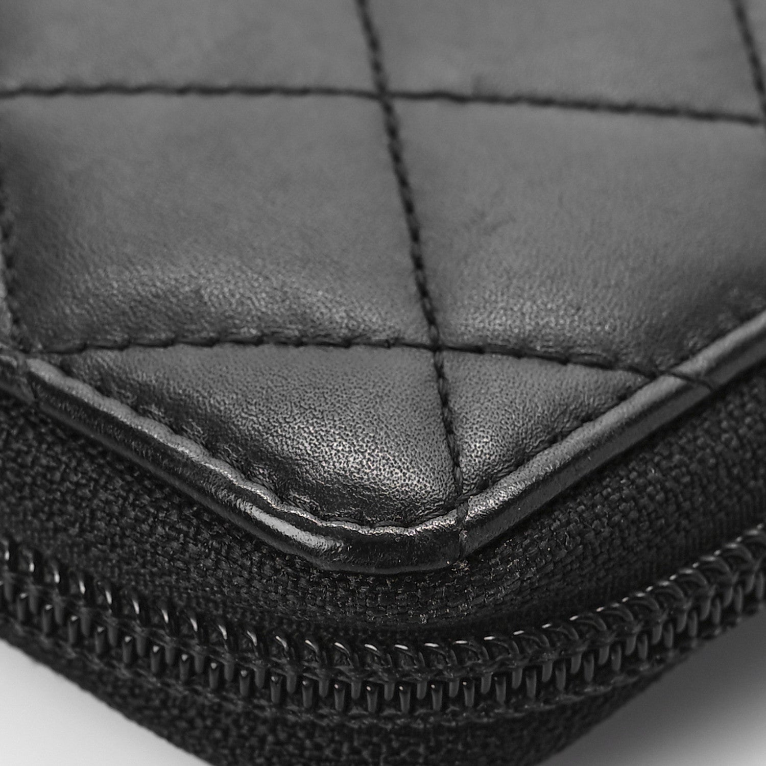 Chanel Calfskin Cambon Zip Around Organizer Wallet Black 12 of 12