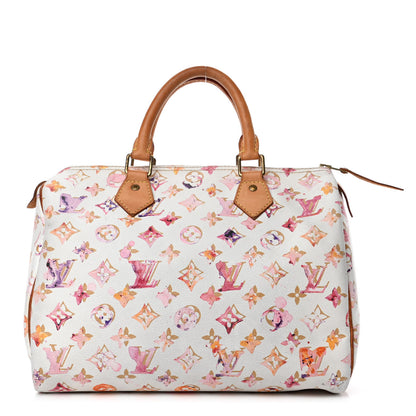 Louis Vuitton Watercolor Aquarelle Speedy 30 White 1 of 5
