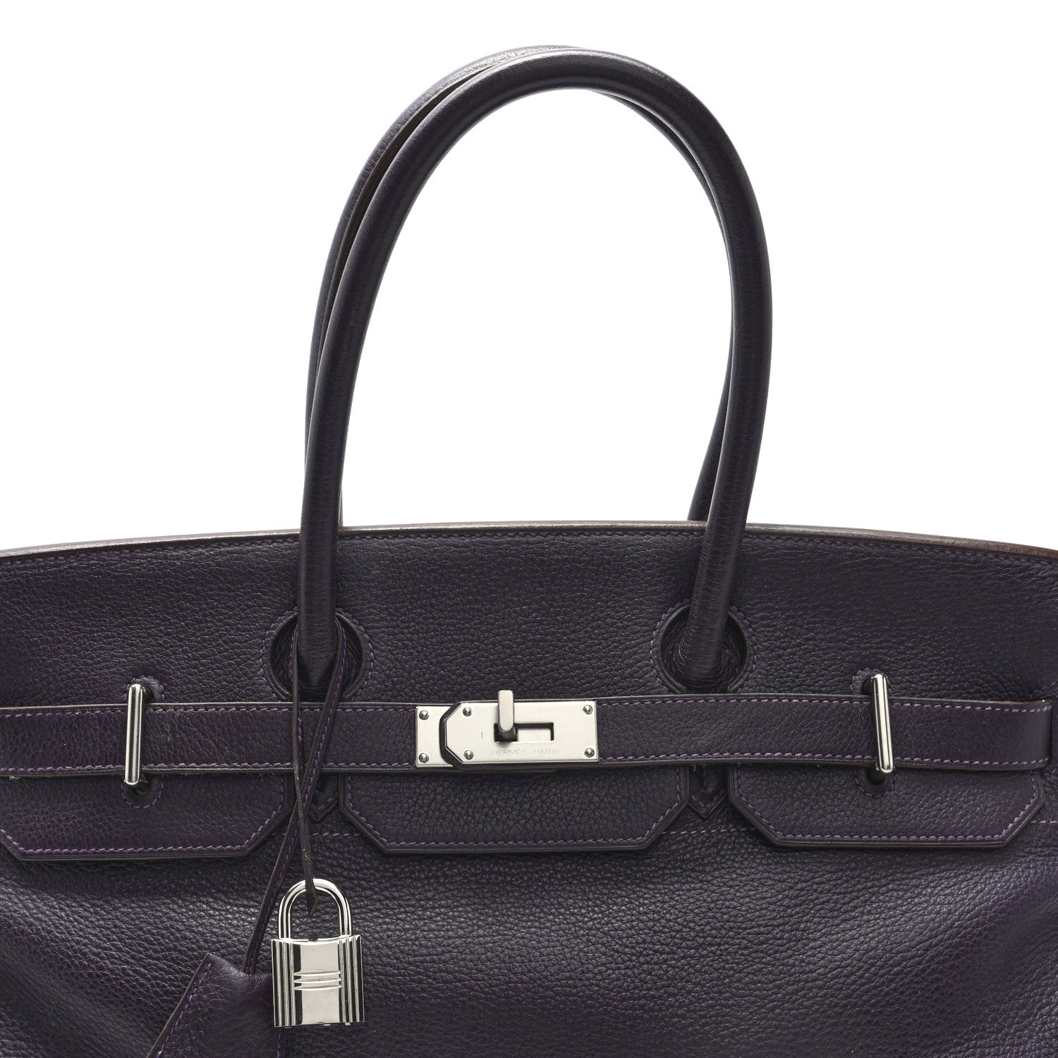 Hermes Taurillon Clemence JPG Birkin 42 Raisin 8 of 10