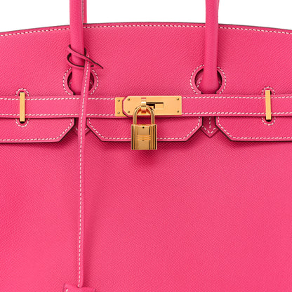 Hermes Epsom Birkin 35 Rose Tyrien 8 of 13