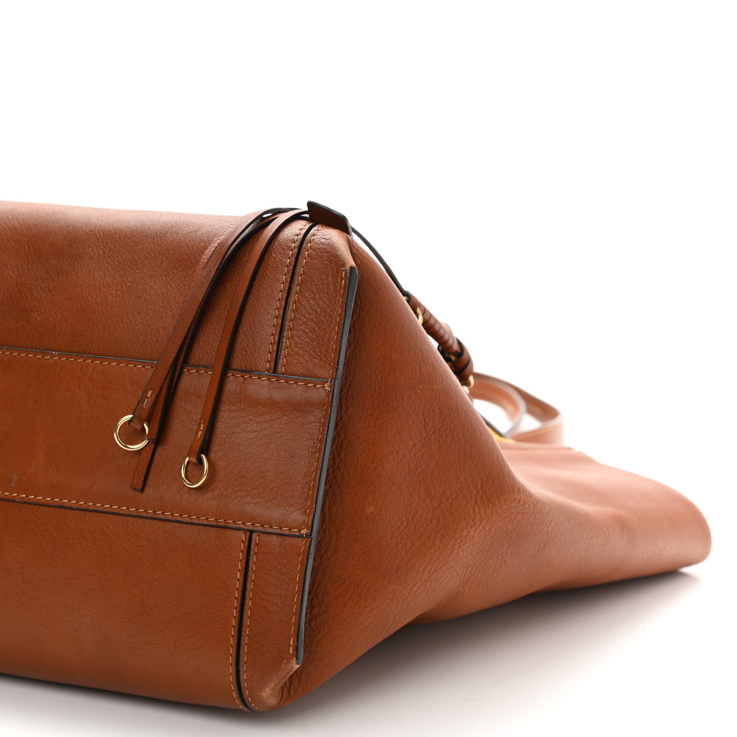Chloe Smooth Calfskin Medium Milo Shopping Tote Caramel 7 of 7