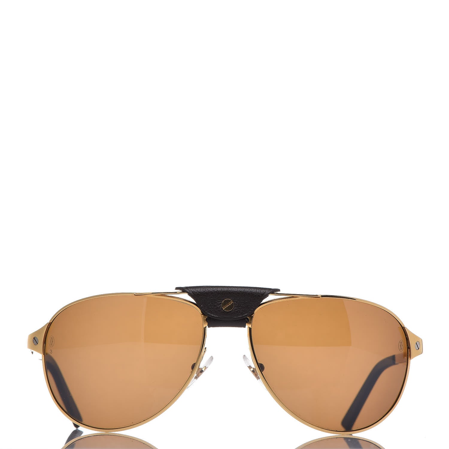 Cartier Santos Dumont Aviator Sunglasses A08A90F Gold 2 of 8