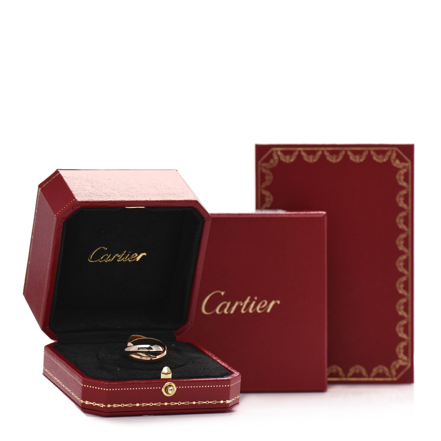 18K Pink Yellow White Gold Classic Trinity Ring 47 4