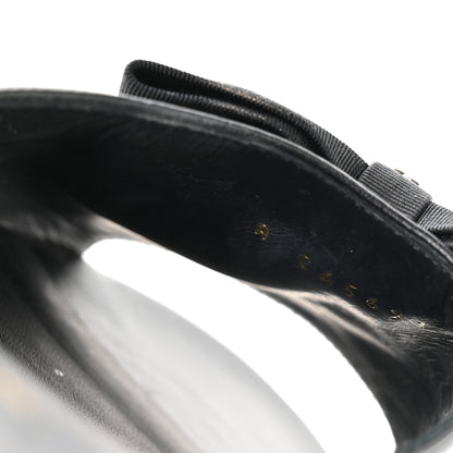 Chanel Lambskin Grosgrain Bow CC Mules 40 Black 16 of 16