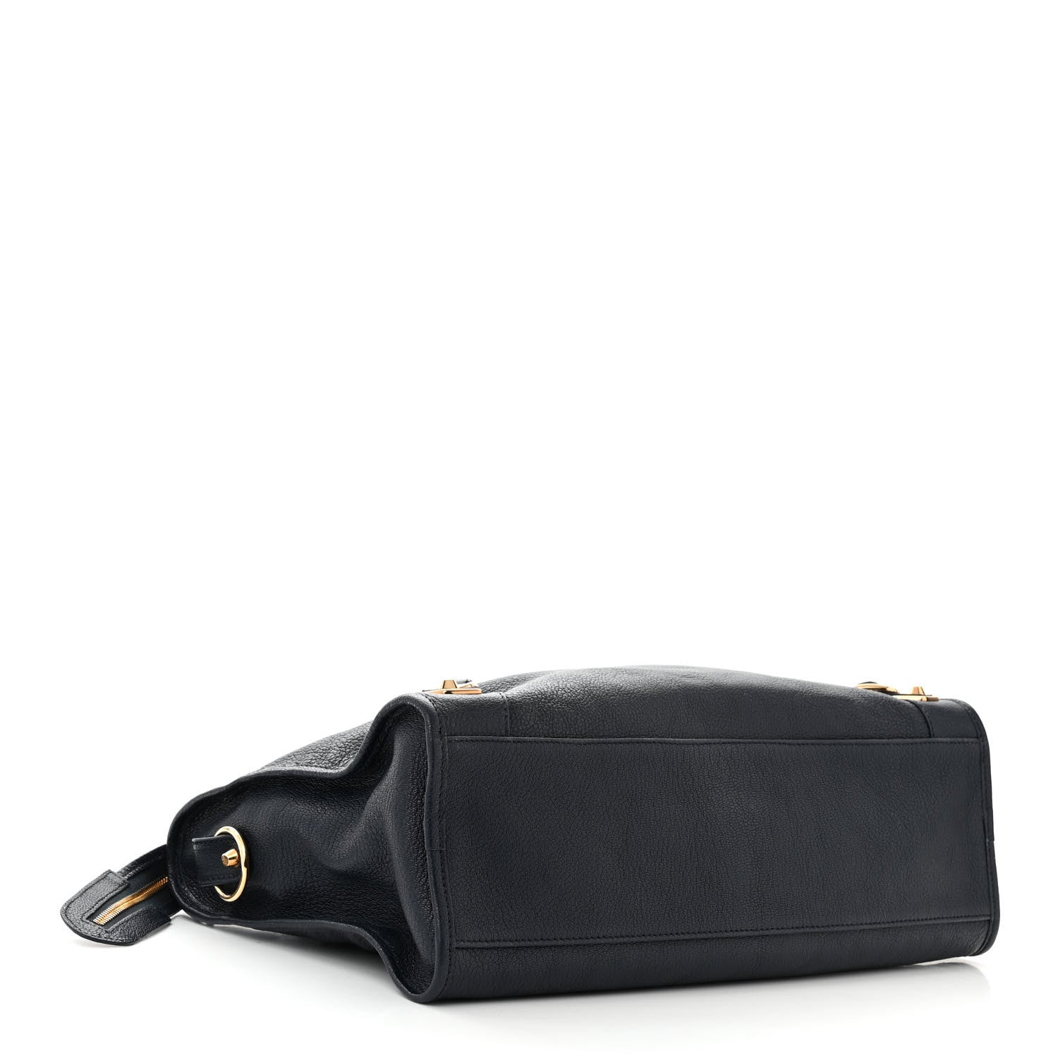 Balenciaga Chevre Gold Metallic Edge Hardware City Bleu Nuit Dark Sea 5 of 11
