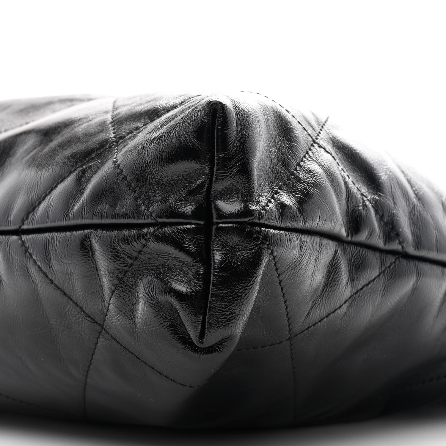 Chanel Glazed Calfskin  Quilted Small Chanel 22 Black 11 of 12