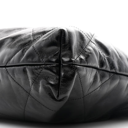 Chanel Glazed Calfskin  Quilted Small Chanel 22 Black 11 of 12