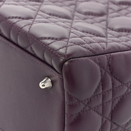 Christian Dior Lambskin Cannage Medium Lady Dior Purple 13 of 18