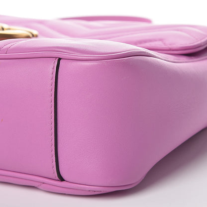 Gucci Calfskin Matelasse Medium GG Marmont Shoulder Bag Candy Mousse 9 of 13