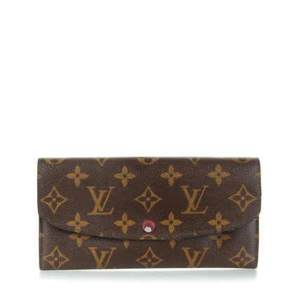 Louis Vuitton Monogram Emilie Wallet Red 1 of 8