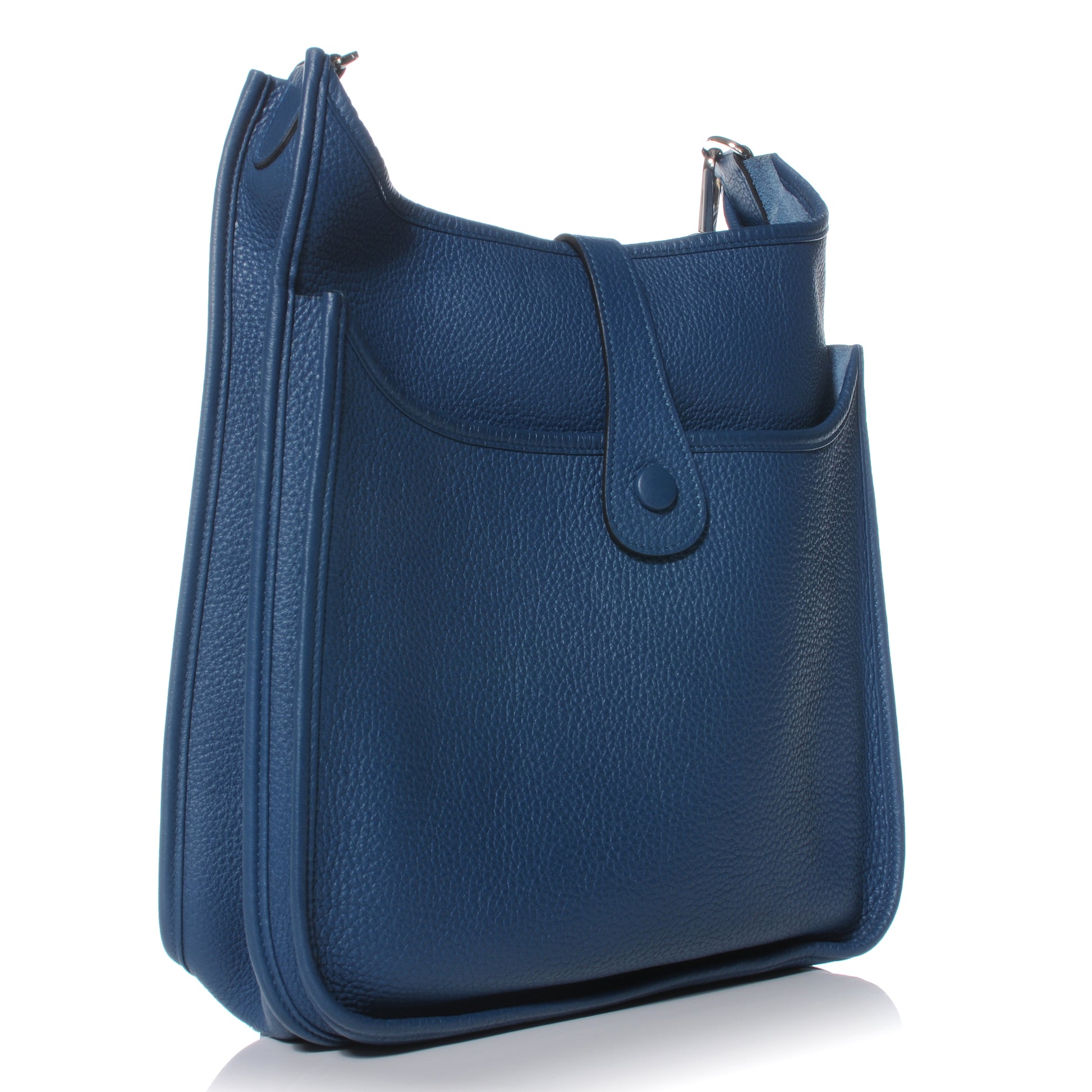 Hermes Taurillon Clemence Evelyne III PM Bleu Thalassa 3 of 7