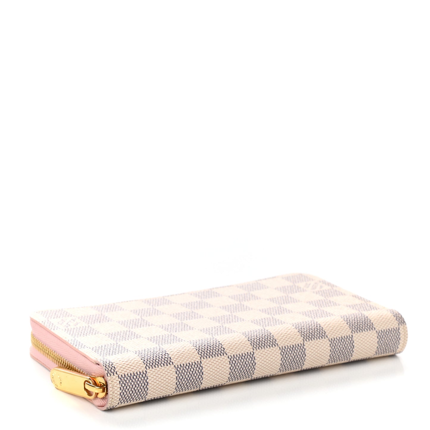 Damier Azur Zippy Wallet Rose Ballerine
