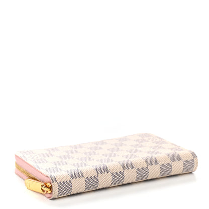 Louis Vuitton Damier Azur Zippy Wallet Rose Ballerine 4 of 7