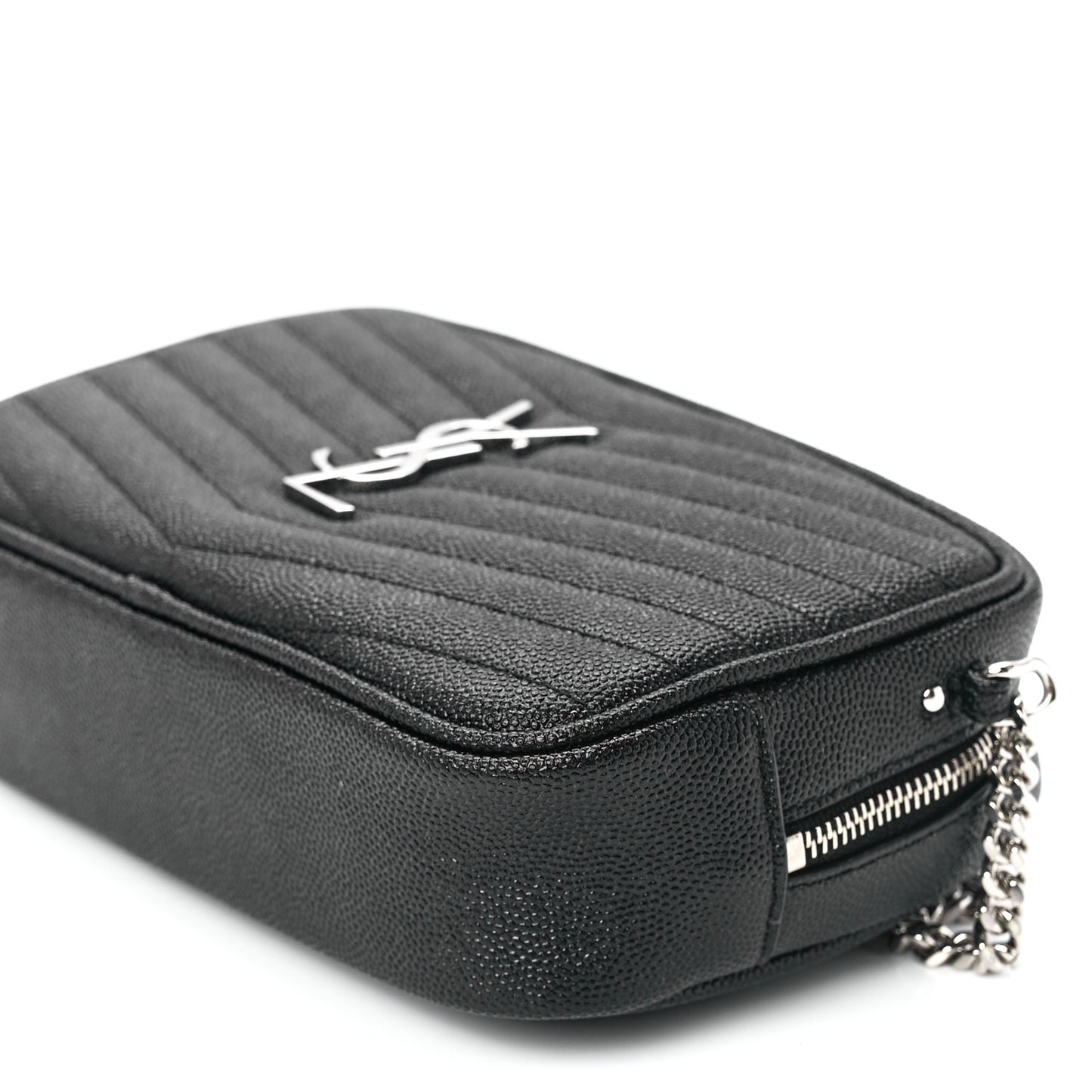 Grain De Poudre Matelasse Monogram Mini Lou Camera Bag Black