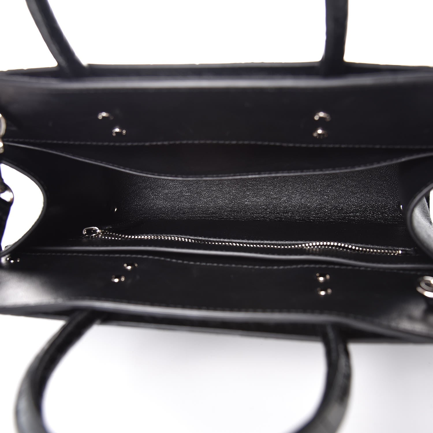 Givenchy Calf Hair Calfskin Crocodile Embossed Small Horizon Satchel Black 5 of 6