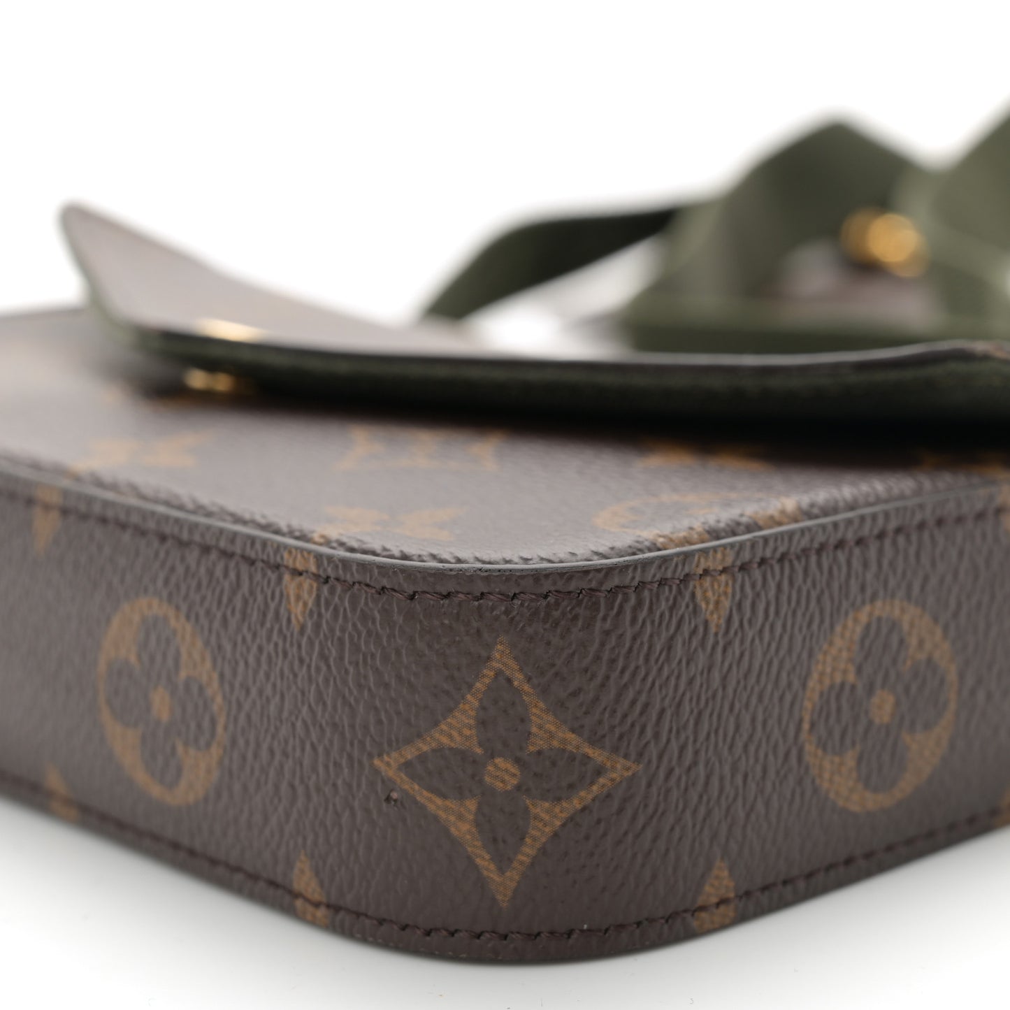 Monogram Felicie Strap & Go Kaki