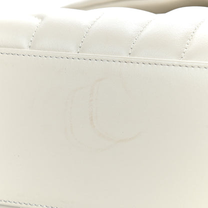 Saint Laurent Calfskin Y Quilted Monogram Small Loulou Chain Satchel Ivory 11 of 12