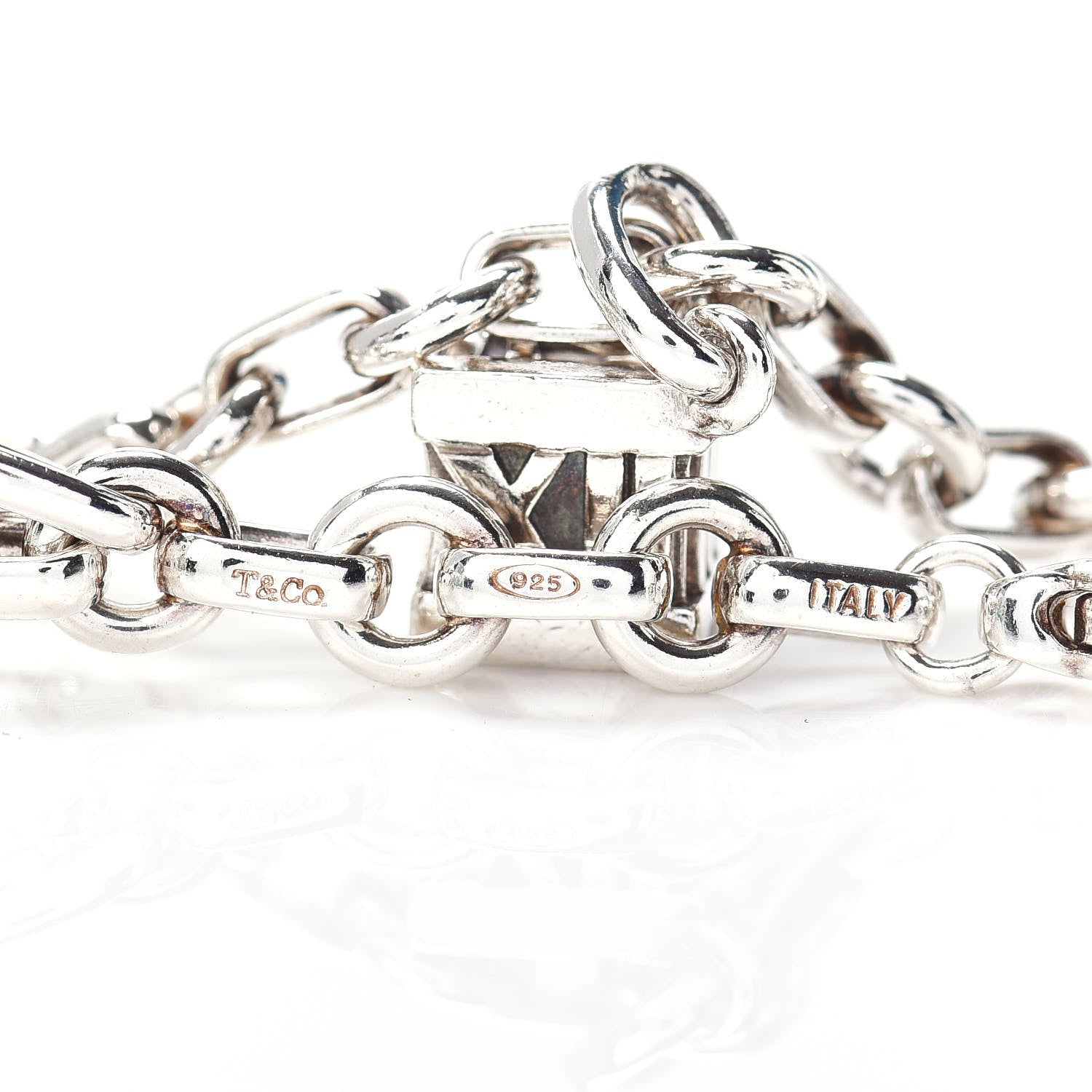 Tiffany Sterling Silver Atlas Charm Bracelet 4 of 4