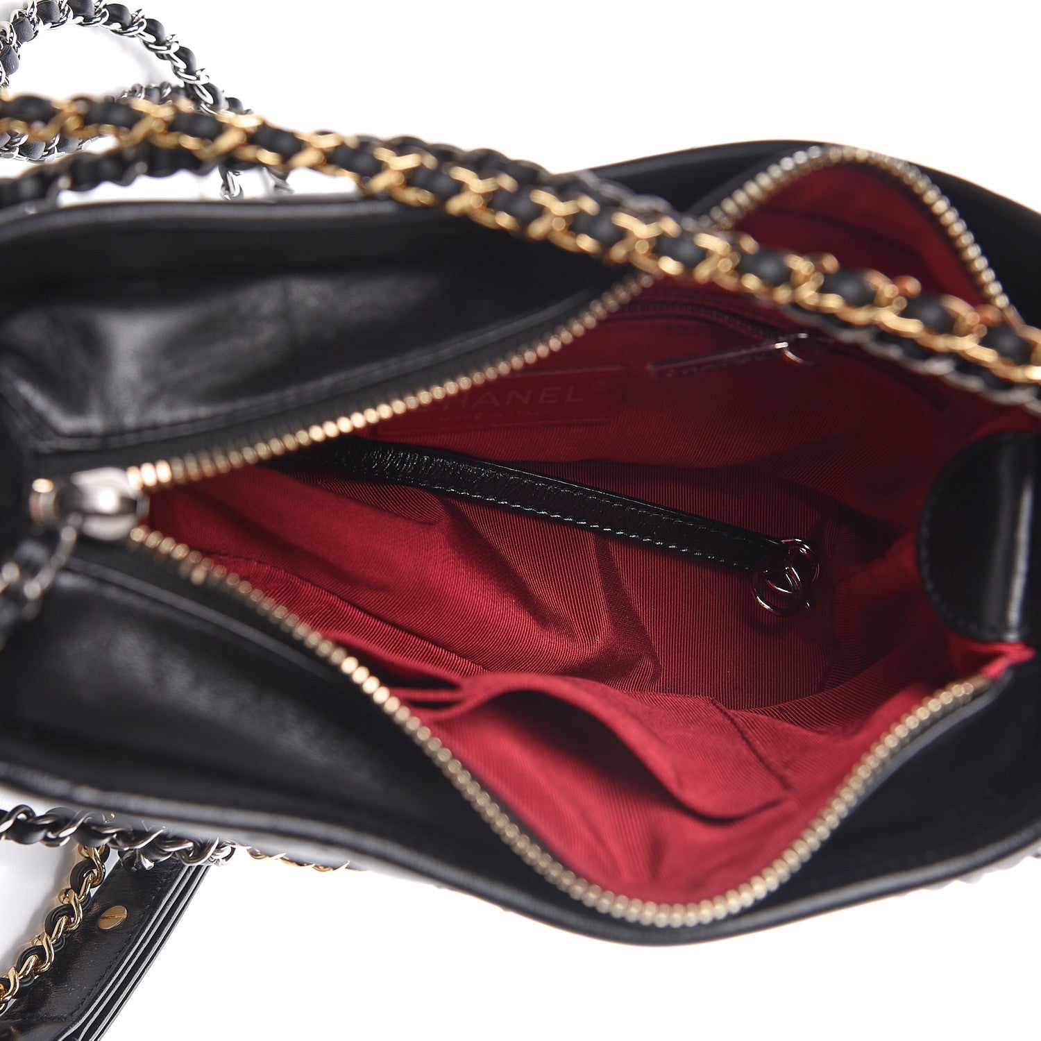 Chanel Aged Calfskin Quilted Small Gabrielle Hobo Black 5 of 11