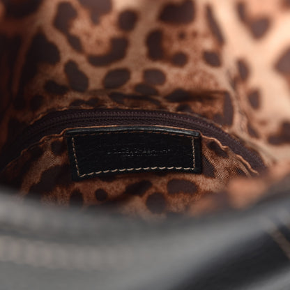 Dolce & Gabbana Grained Calfskin D Ring Shoulder Bag Black 6 of 9