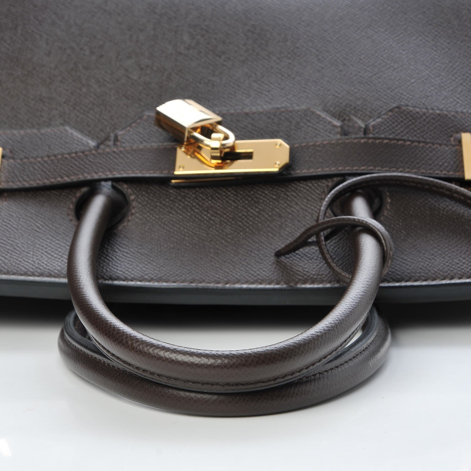 Hermes Courchevel Birkin 35 Chocolate 27 of 33