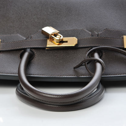 Hermes Courchevel Birkin 35 Chocolate 27 of 33