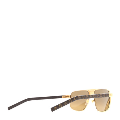 Louis Vuitton Monogram Pacific Sunglasses Z2338W Gold 4 of 8