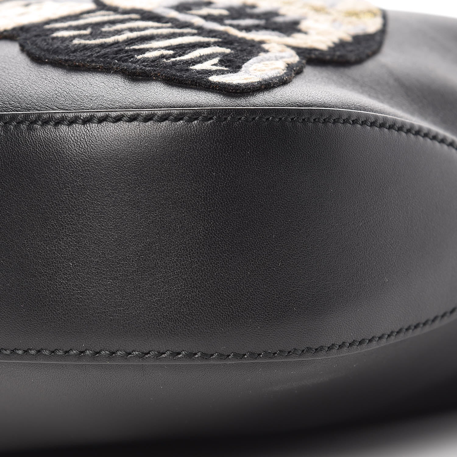 Gucci Calfskin Web Dog Embroidered Medium Dionysus Hobo Black 10 of 10