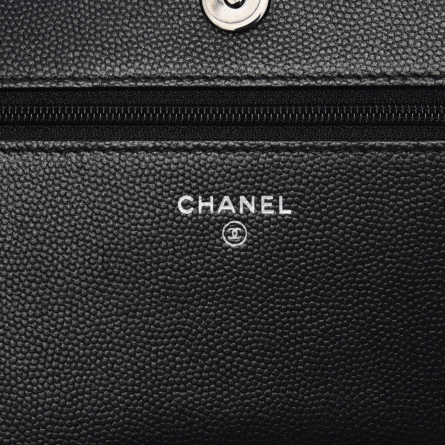 Caviar Quilted Boy Wallet On Chain WOC So Black