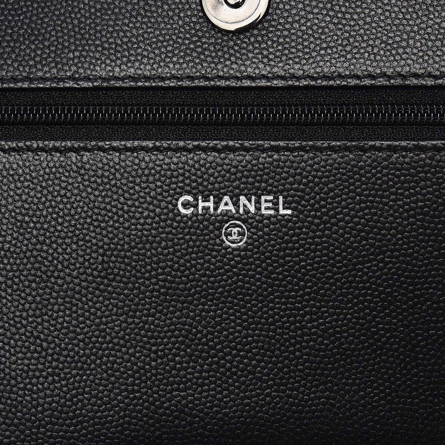 Chanel Caviar Quilted Boy Wallet On Chain WOC So Black 6 of 10