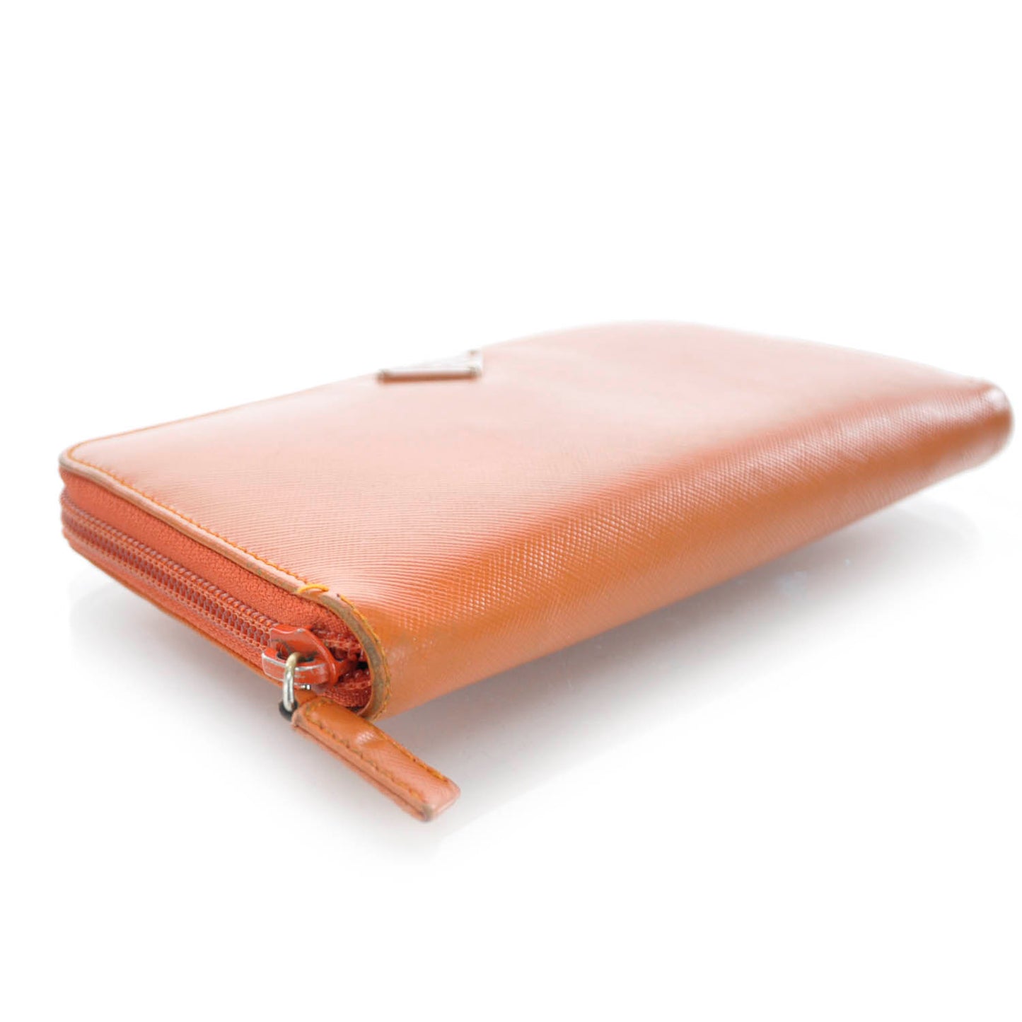 Saffiano Zip Around Wallet Papaya