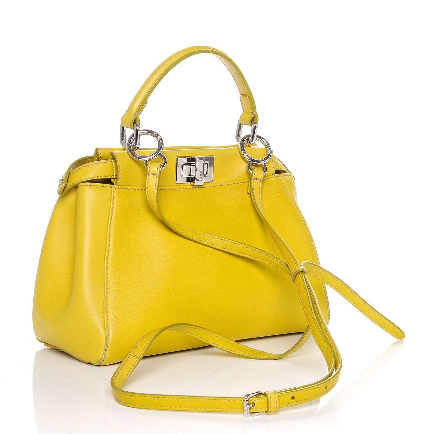 Nappa Mini Peekaboo Iconic Satchel Lime
