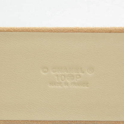 Chanel Suede CC Belt 85 34 Beige Clair 5 of 9